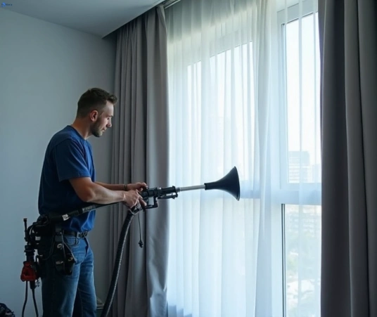 Professional commercial curtain cleaning process equipment Matty Curtain Cleaning coalfalls